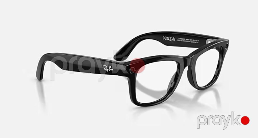 Ray-Ban Meta Wayfarer Gen 2 Shiny Black / Transitions Graph Green — Səs texnikası, Bakı (5)