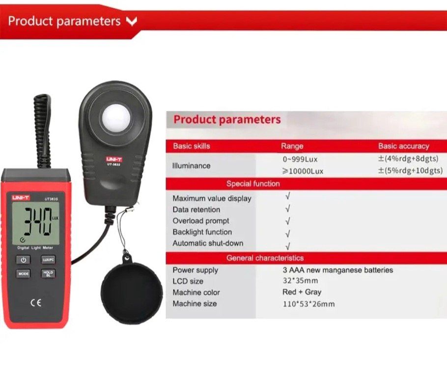 Lyuksometr Unı-t UT 383S — Təmir və inşaat, Bakı (3)
