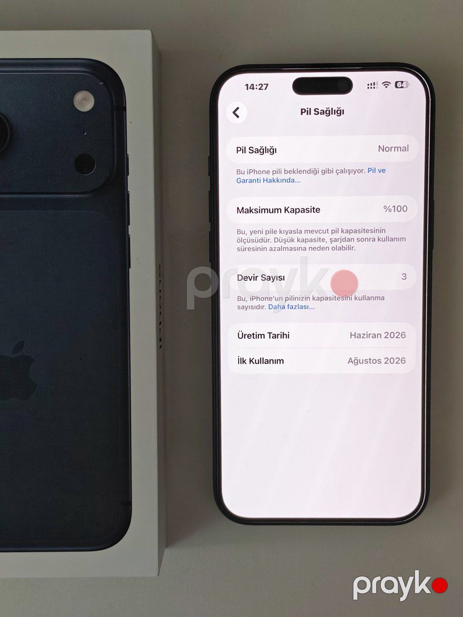 Apple iPhone 17 Pro Max Deep Blue 256GB/12GB — Smartfonlar, Bakı (5)