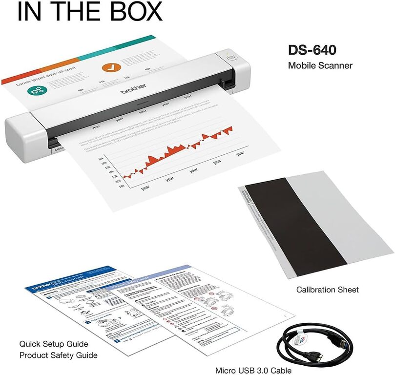 Daşına bilən scanner "Brother DS-640" — Ofis texnikası və istehlak malları, Bakı (2)