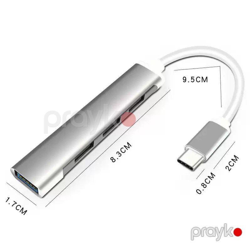 4 port Type-c hub — Periferik cihazlar, Bakı (5)