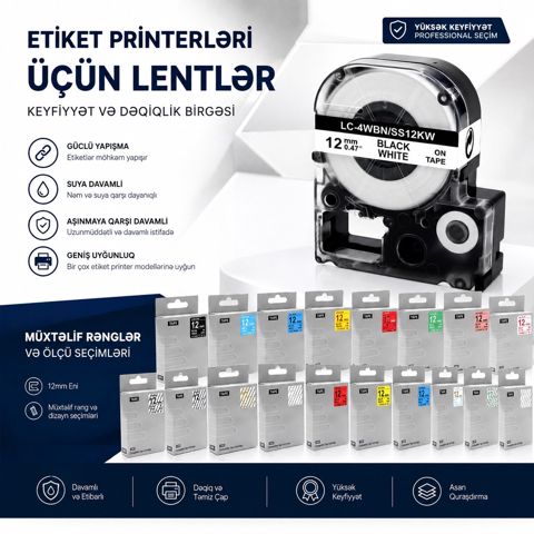 "Epson" etiket printerləri üçün lent — Bakı