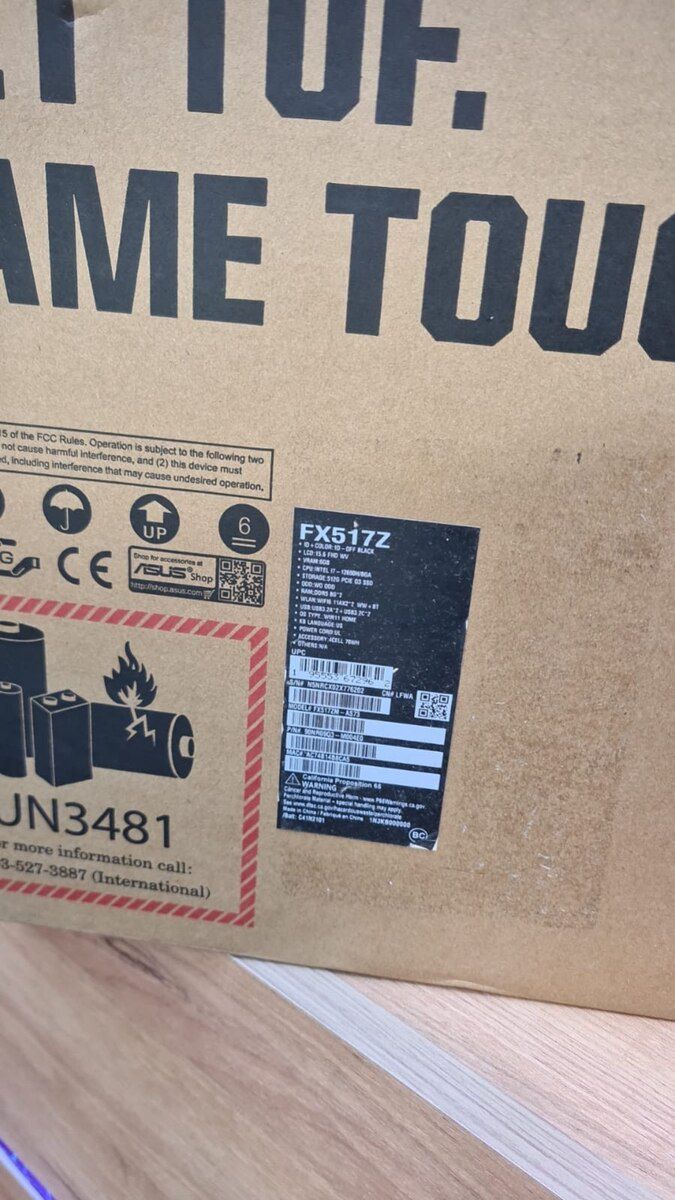 Asus Tuf Dash Gaming i7 12650H — Noutbuklar, Bakı (2)