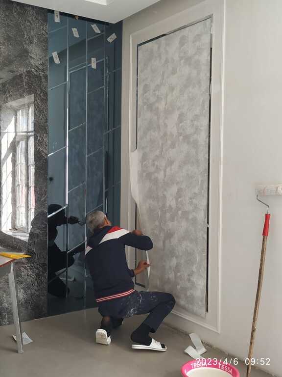 Divar kağızı ustası — Təmir və inşaat, Bakı (7)