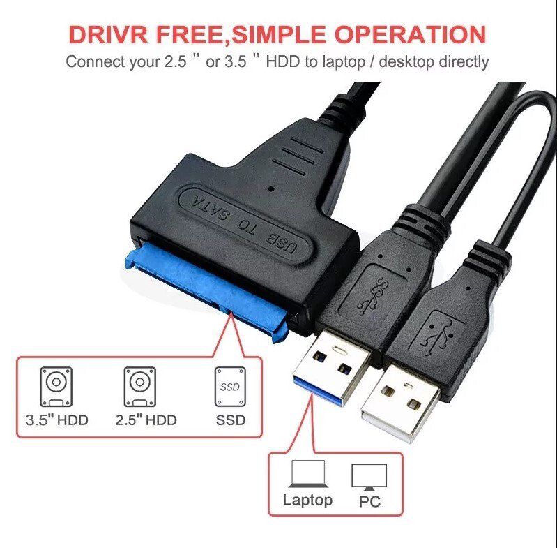 USB 3.0 to Sata kabel — Periferik cihazlar, Bakı (3)