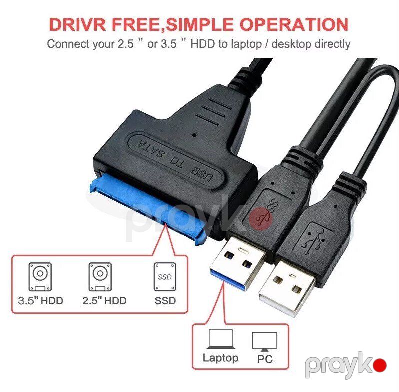 USB 3.0 to Sata kabel — Periferik cihazlar, Bakı (3)