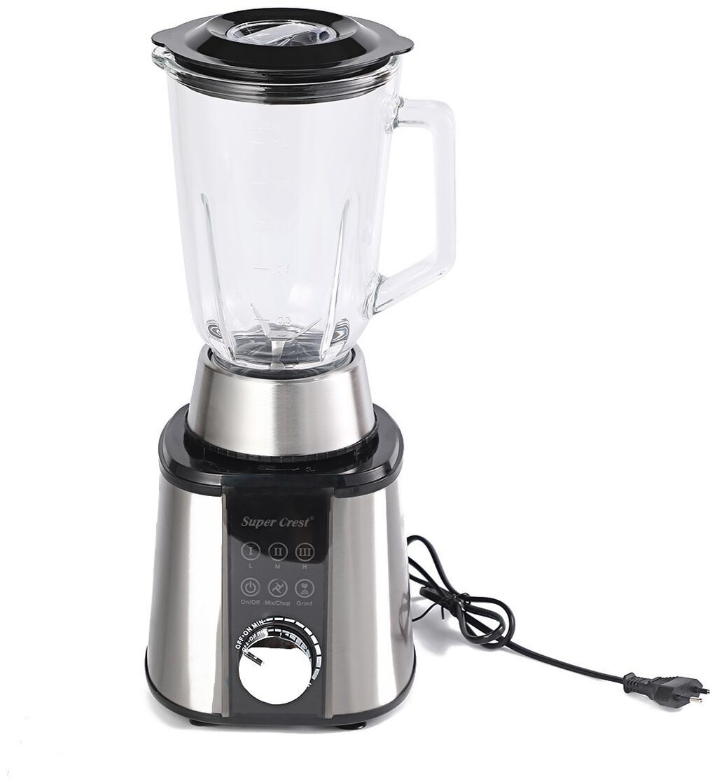 Super Crest STC-8052 2‑in‑1 blender Xüsusiyyətlər: - Güc: 600 W - 2 — Blenderlər, xırdalayanlar və mikserlər, Xırdalan (4)