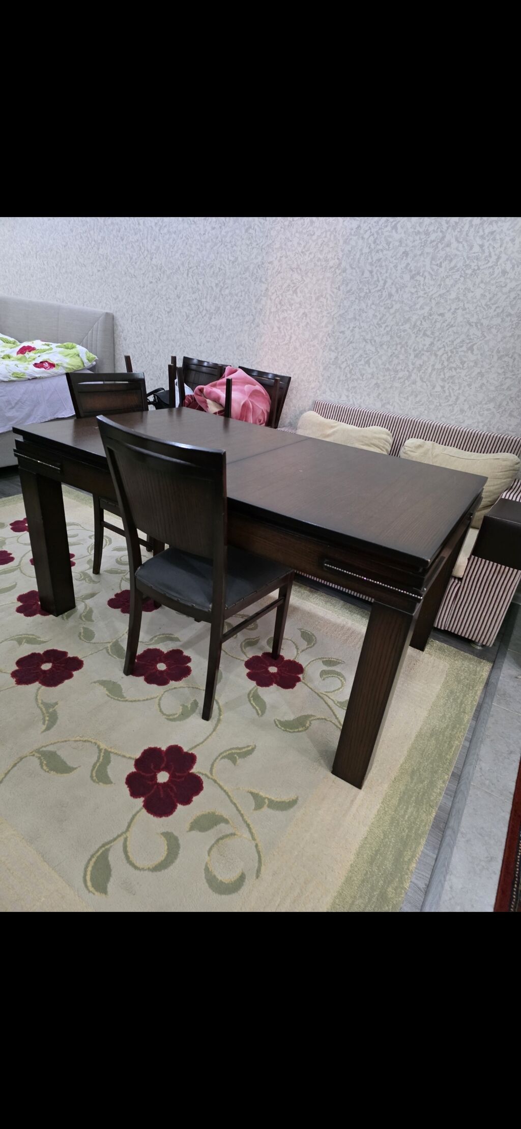 Qonaq otağı üçün vitrin və konsol dəsti - Material: qatı ağac — Qonaq otağı üçün, Bakı (8)