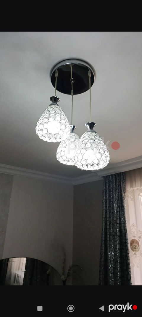 Çılçıraq, 3 lampa, Metal — Digah