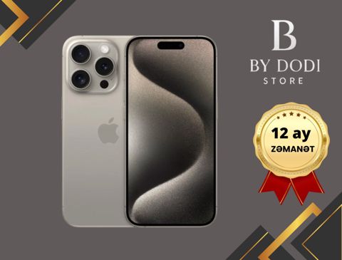 Apple iPhone 15 Pro Natural Titanium 128GB/8GB — Bakı