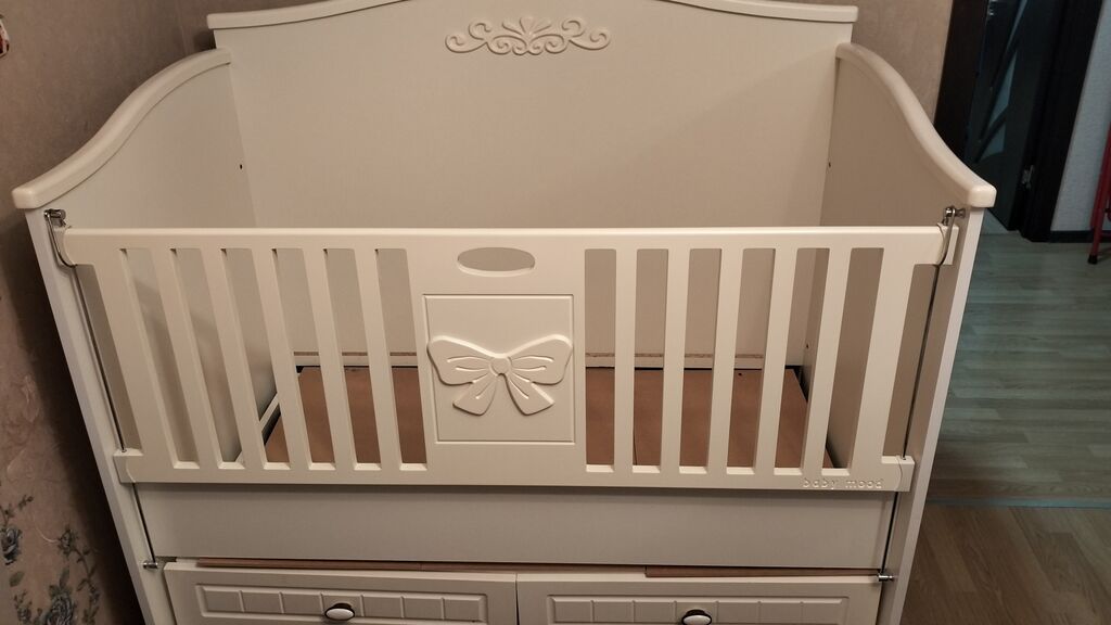 Uşaq beşiyi – “Baby Mood” modeli - Rəng: krem/ivori - Material — Bəşikləri, Bakı (2)