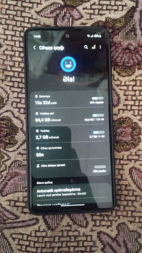 Samsung Galaxy A51 White 128GB/6GB — Şəki