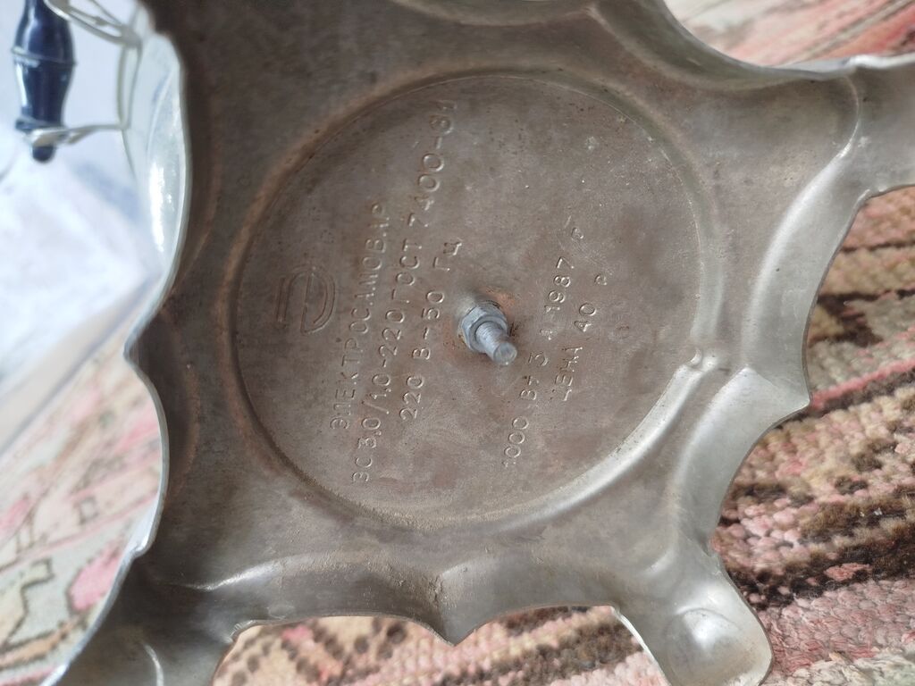 Elektrik samovar - Material: metal korpus, cilalanmış səth, dekorativ — Samovarlar, Şəki (3)