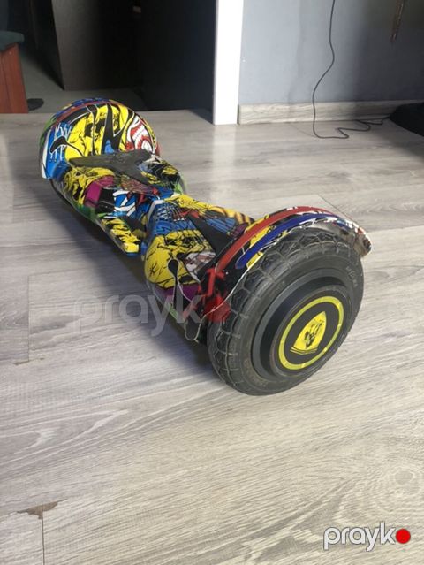 Qrafiti dizaynlı hoverboard (self-balance skuter) Real Alıcıya Endirim — Novxanı