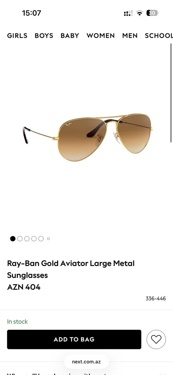 Ray - Ban Aviator Large Metal — Şəxsi əşyalar, Bakı (6)