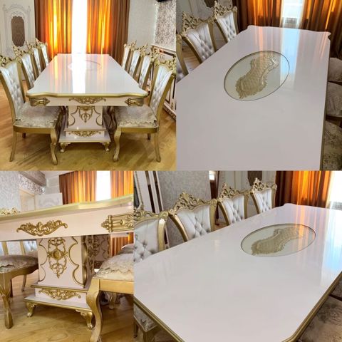 Masa dəsti 880₼. ideal vəziyyətdə. 8 oturcağı var.Ünvan Həzi — Bakı