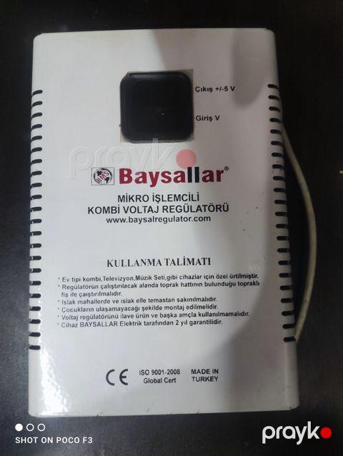 Baysallar mikro işlemcili kombi voltaj regulatoru - Model: Baysallar — Bakı