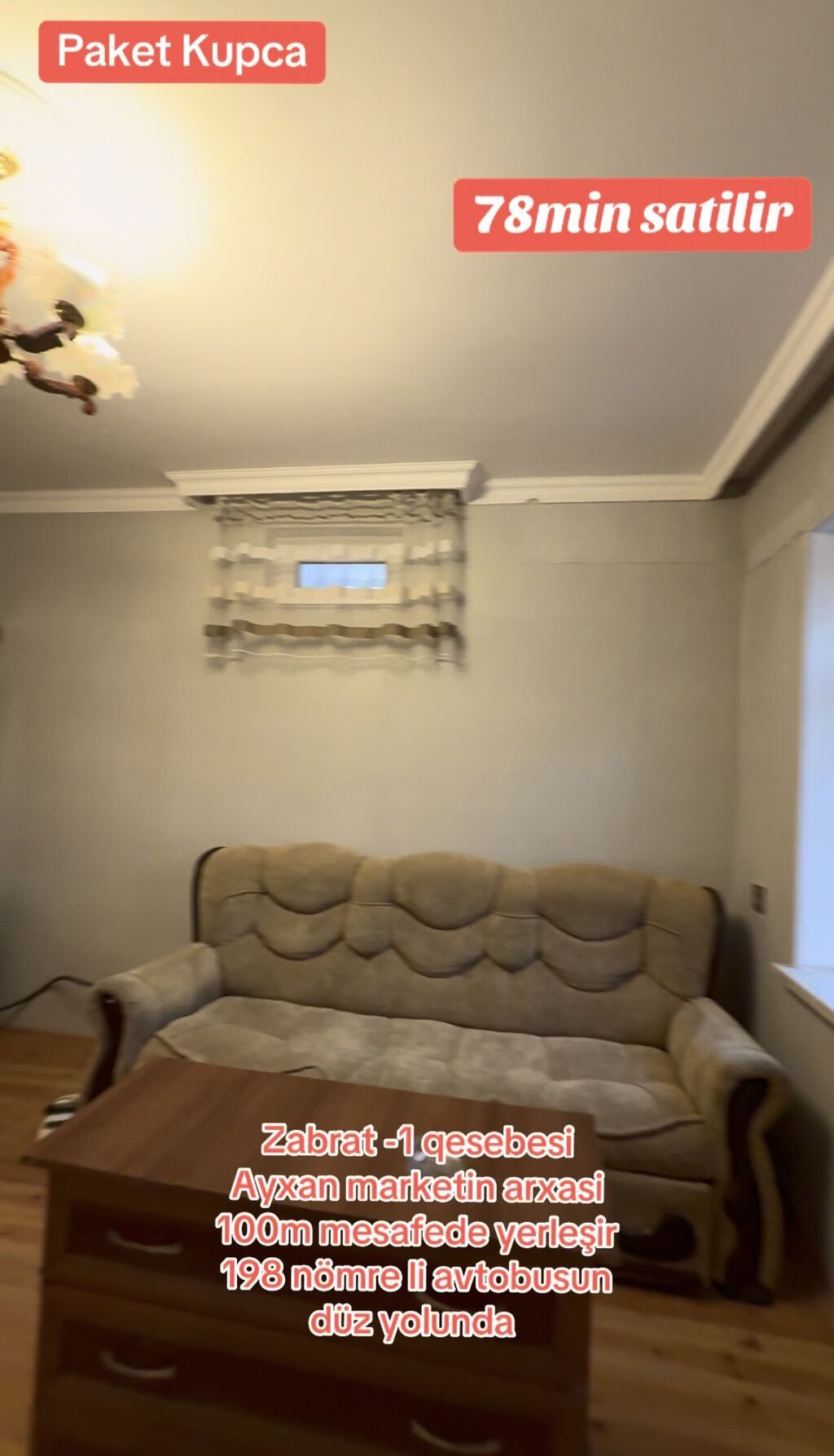 Zabrat 1 qəsəbəsində, Ayxan marketin arxasında yerləşən paket kupçalı — Ev, villa, Digah (5)