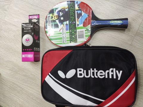 Masaüstü tennis raketkası "Butterfly"+ 3top "Stiga" — Bakı