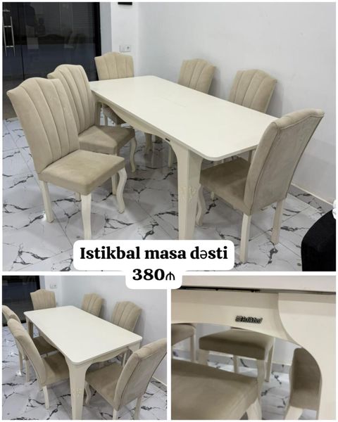 Istikbal masa dəsti satılır 380₼. Açılır. Ünvan Savalan. Fatimə99 — Bakı