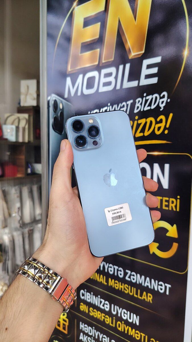 Apple iPhone 13 Pro Max Sierra Blue 128GB/6GB — Smartfonlar, Bakı (2)