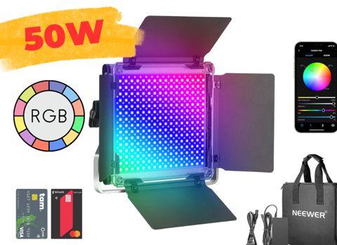 “Neewer 660 Pro RGB” çəkiliş üçün LED panel işıqlandırma — Bakı