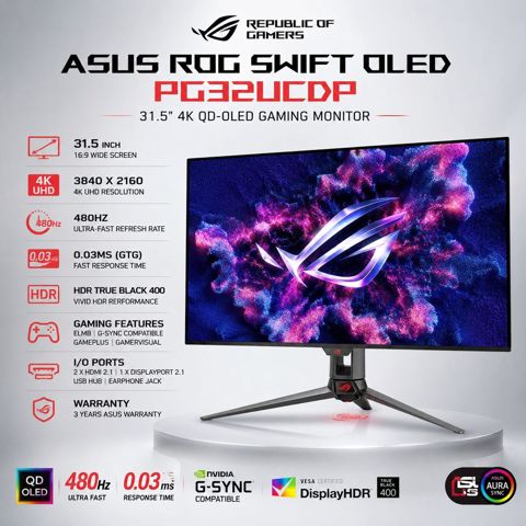 ASUS rog Swift OLED PG32UCDP — Bakı
