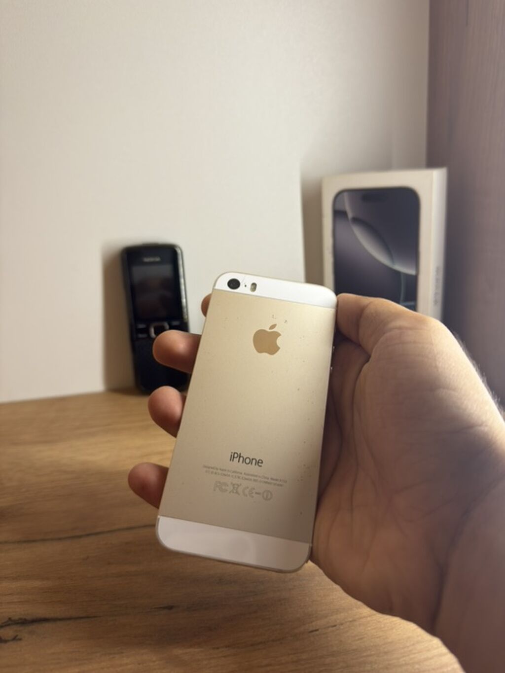 IPhone 5s, 32 GB, Qızılı, Barmaq izi — Apple iPhone, Sumqayıt (8)