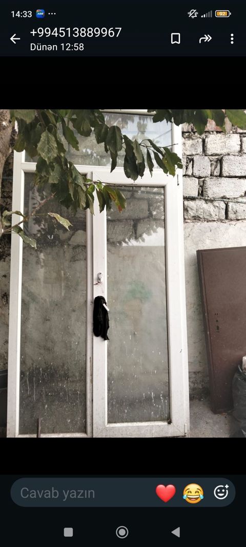 PVC şüşəli qapı-pəncərə bloku - Material: ağ rəngli PVC profil — Xırdalan
