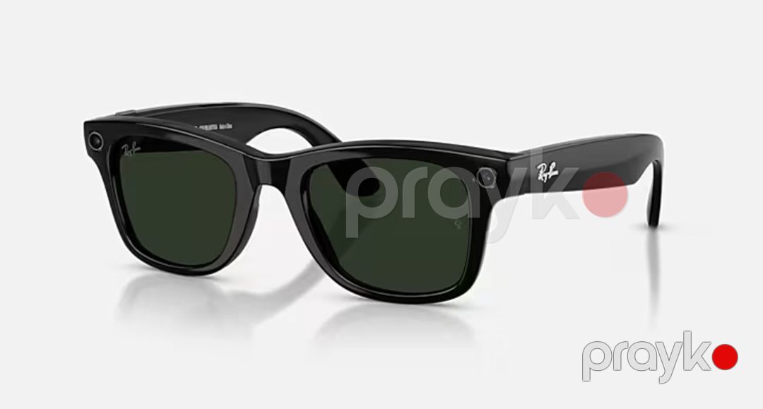 Ray-Ban Meta Wayfarer Gen 2 Shiny Black / Transitions Graph Green — Səs texnikası, Bakı (2)