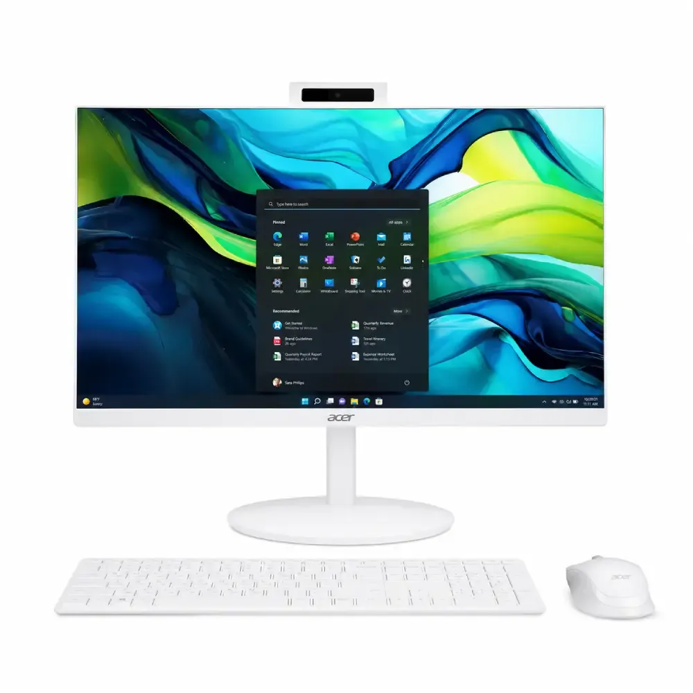Monoblok Acer AIO Aspire C24A /U5-115U/16GB/512GB SSD/23.8"FHD/White (DQ.BX9EC.001) — Bakı