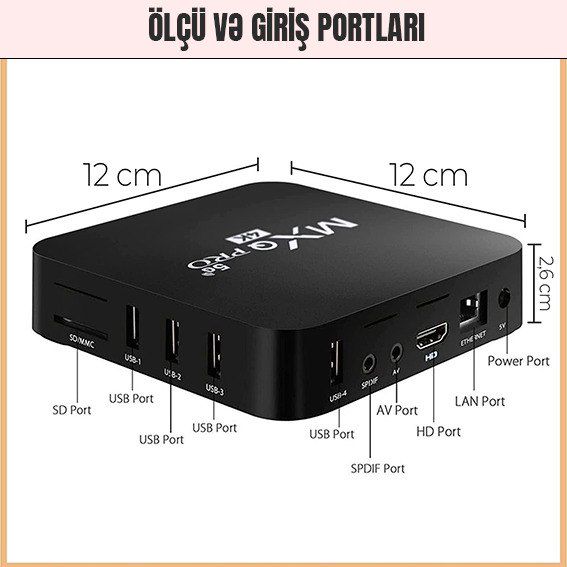 TV Box MXQPro 4K (Best Buy) — Elektronika, Bakı (5)