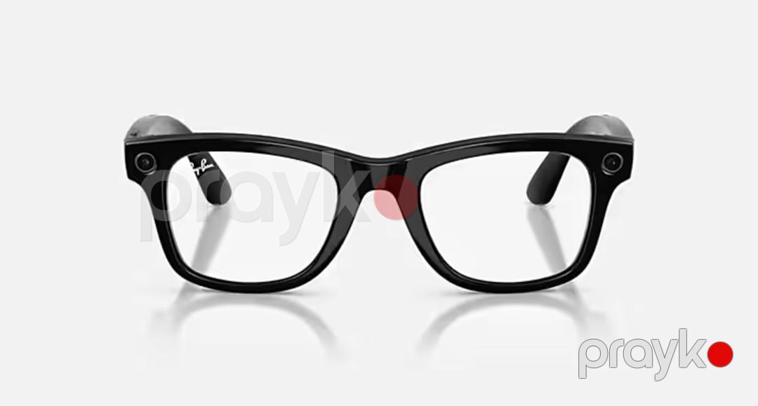 Ray-Ban Meta Wayfarer Gen 2 Shiny Black / Transitions Graph Green — Səs texnikası, Bakı (4)