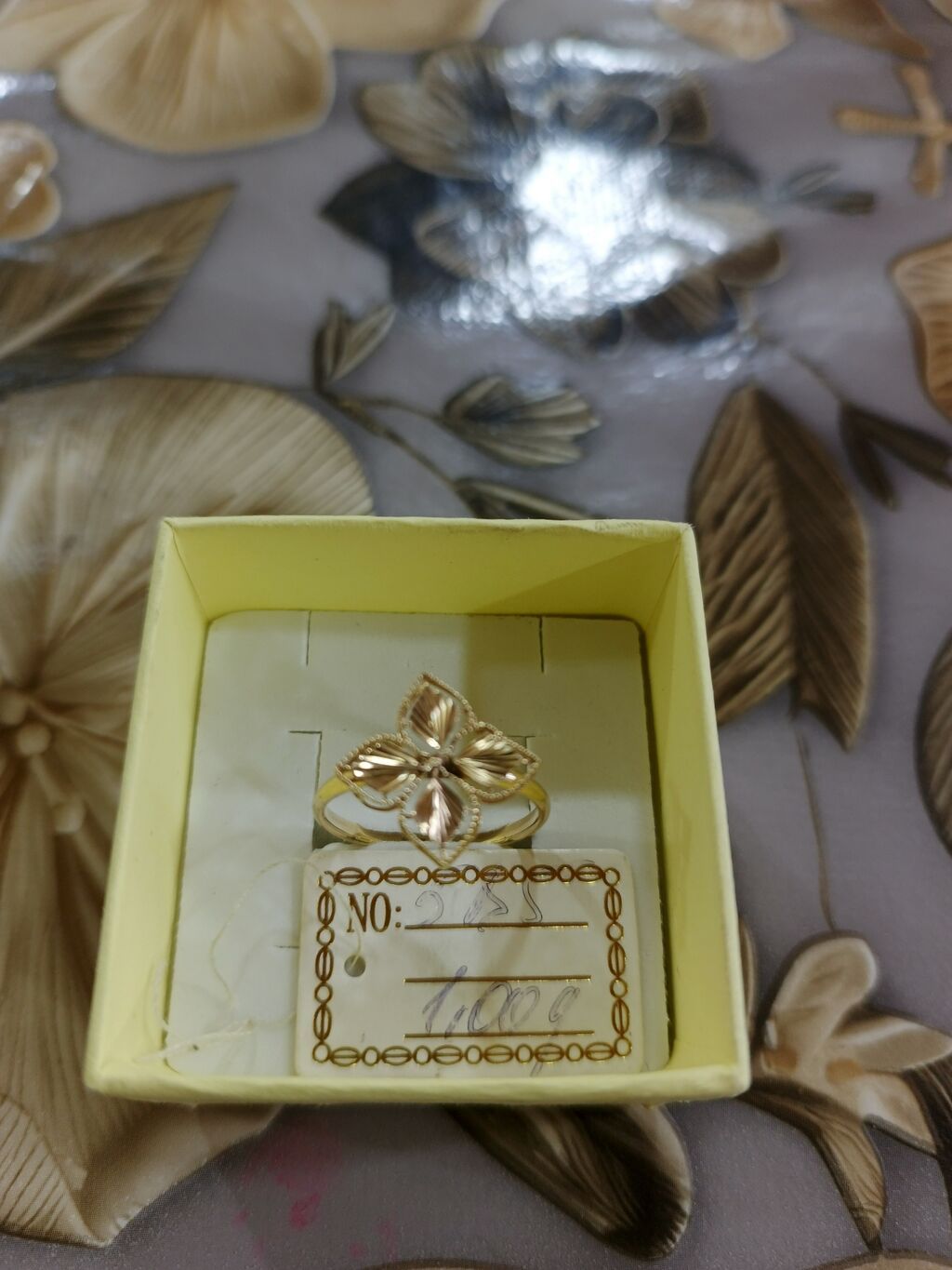 Toy, Üzük, Tiffany, Sarı qızıl, 585 Əyar, Qaşsız — Üzüklər, Xırdalan (3)