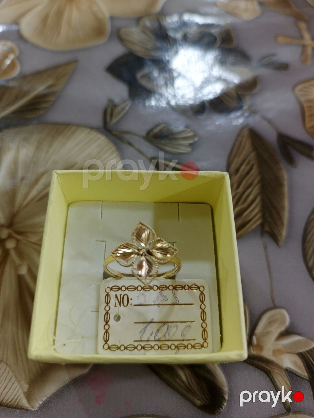 Toy, Üzük, Tiffany, Sarı qızıl, 585 Əyar, Qaşsız — Üzüklər, Xırdalan (3)