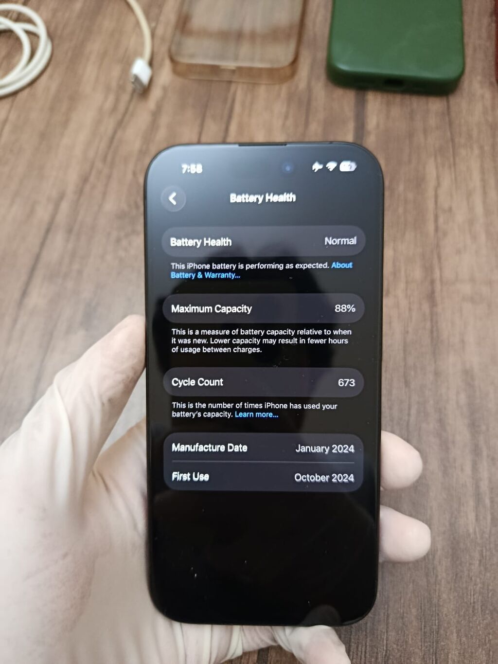 IPhone 15 Pro, 128 GB, Black Titanium, Face ID — Apple iPhone, Bakı (2)