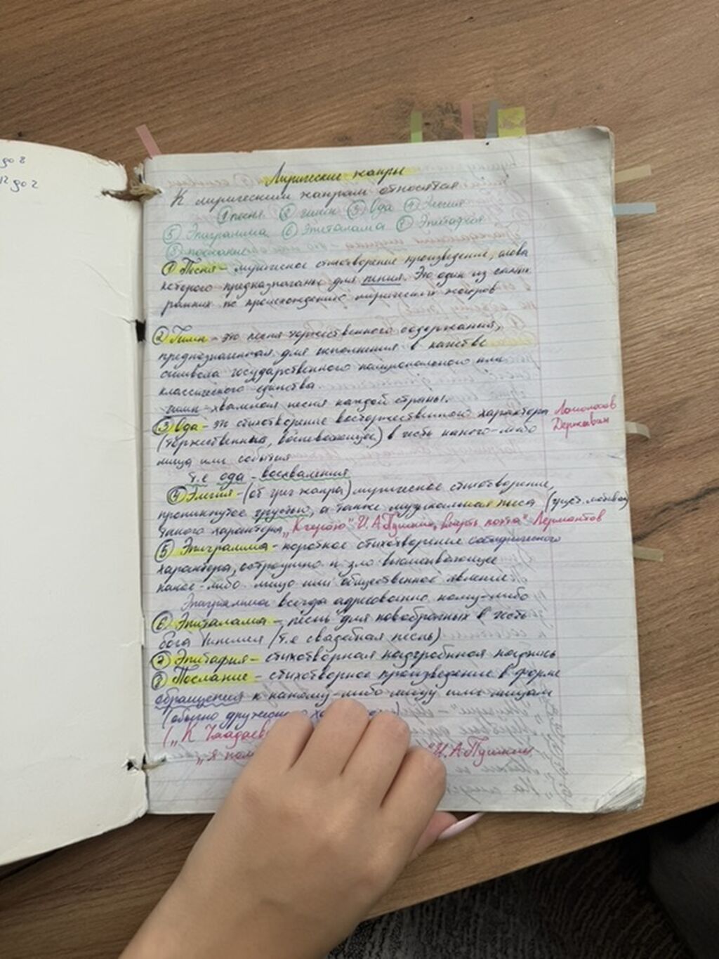 Məhsul: Məktəb dəftəri (əl yazılı konspektlərlə) Xüsusiyyətlər — Ofis malları, Bakı (2)