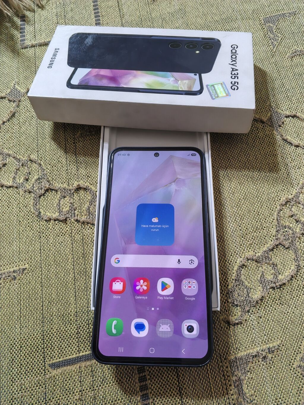 Samsung Galaxy A35 5G, 256 GB, rəng - Mavi, Face ID — Samsung, Digah (7)