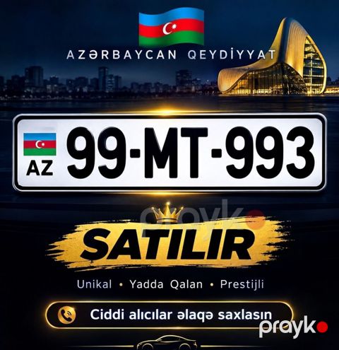 99-MT-993 — Sadəcə Nömrə Deyil, Prestijdir Avtomobilinə fərqli