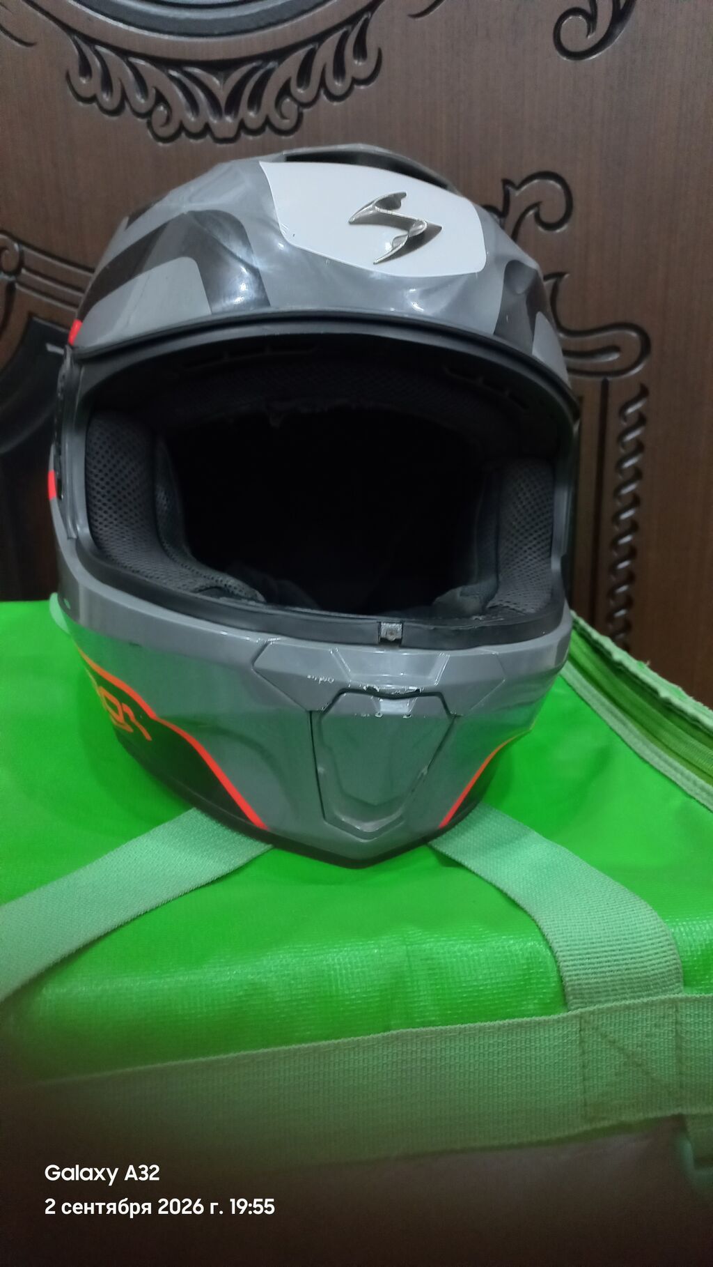 S razmer scorpion kaskı Vizoru yoxdur. Alınanda 400 manat idi — Motosiklet geyimi, Sumqayıt (3)