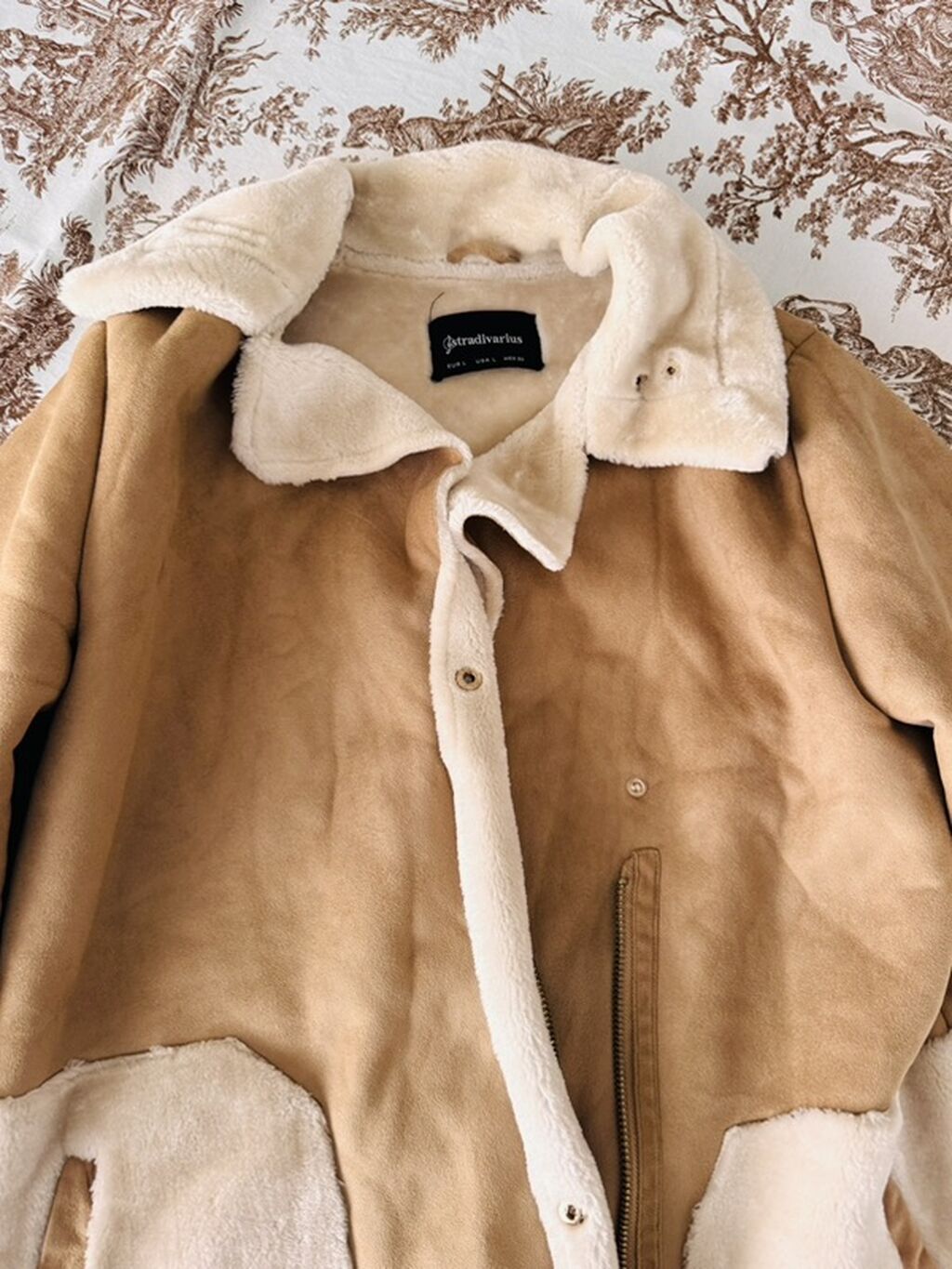 Zamşa kurtka, Stradivarius, L — Jaketlər, Bakı