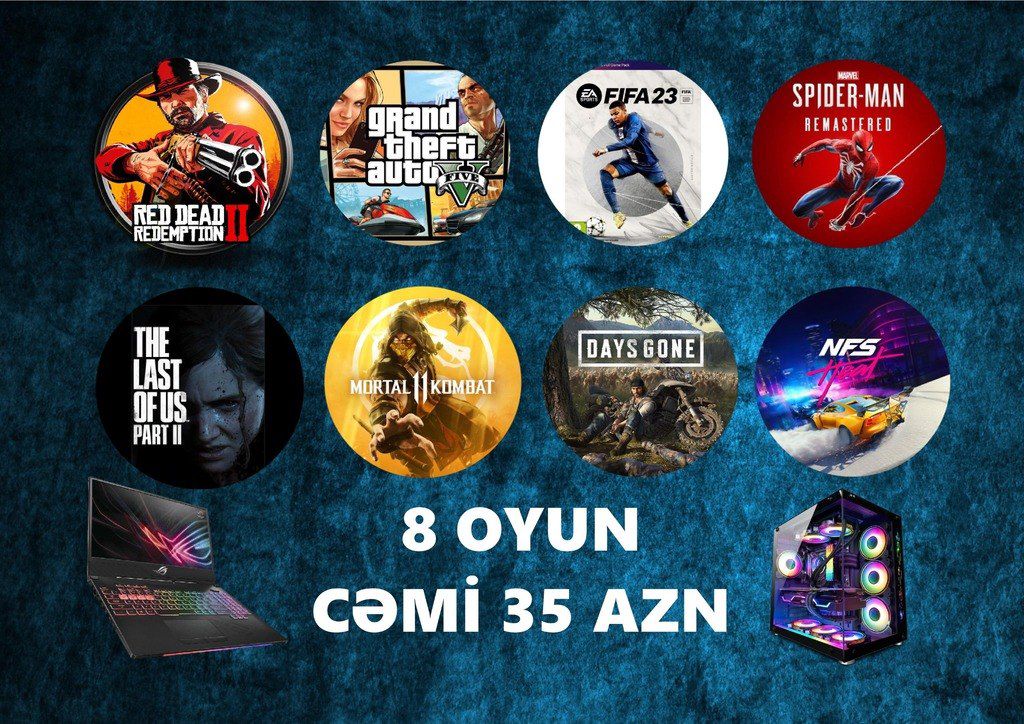 PC və noutbuklara oyunların yazılması — Elektronika, Bakı