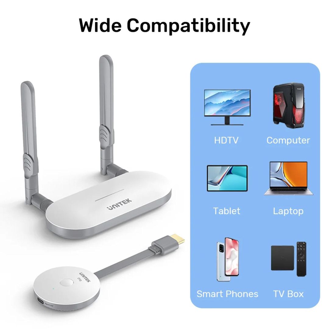 Unitek Wireless HDMI — simsiz HDMI ötürücü və qəbuledici dəsti — Periferik cihazlar, Bakı (3)