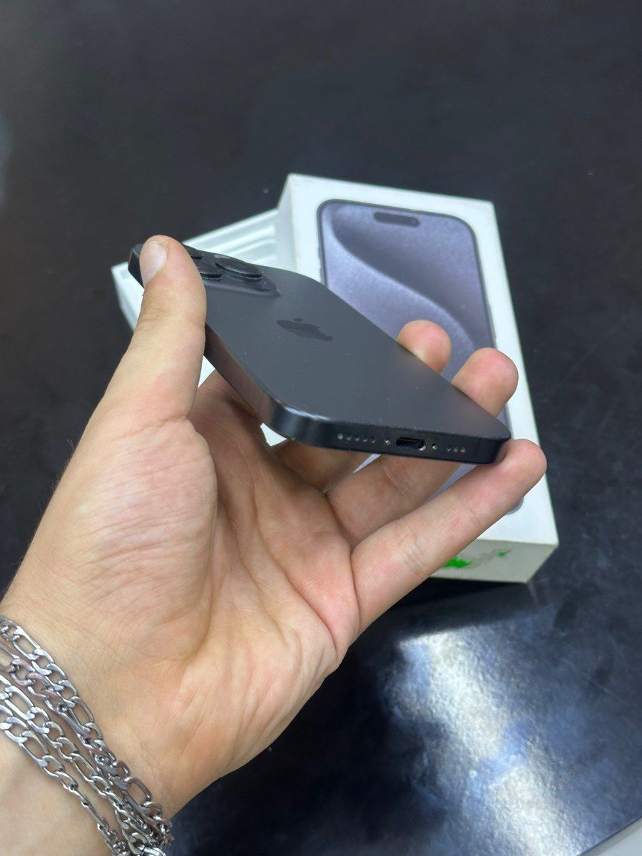 Apple iPhone 15 Pro Black Titanium 128GB/8GB — Smartfonlar, Bakı (4)