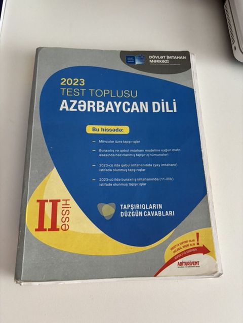 Azərbaycan dili Testlər 11-ci sinif, DİM, 2-ci hissə, 2023 il — Masazır