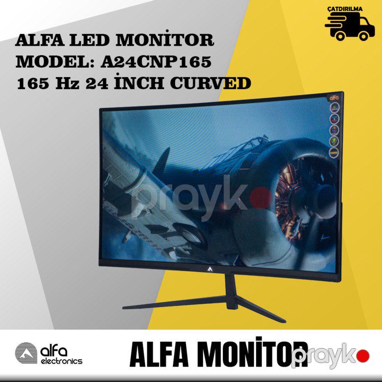 Monitor LED "Alfa, 165 Hz 24 Inch Curved" — Kompüterlər və noutbuklar, Bakı (12)