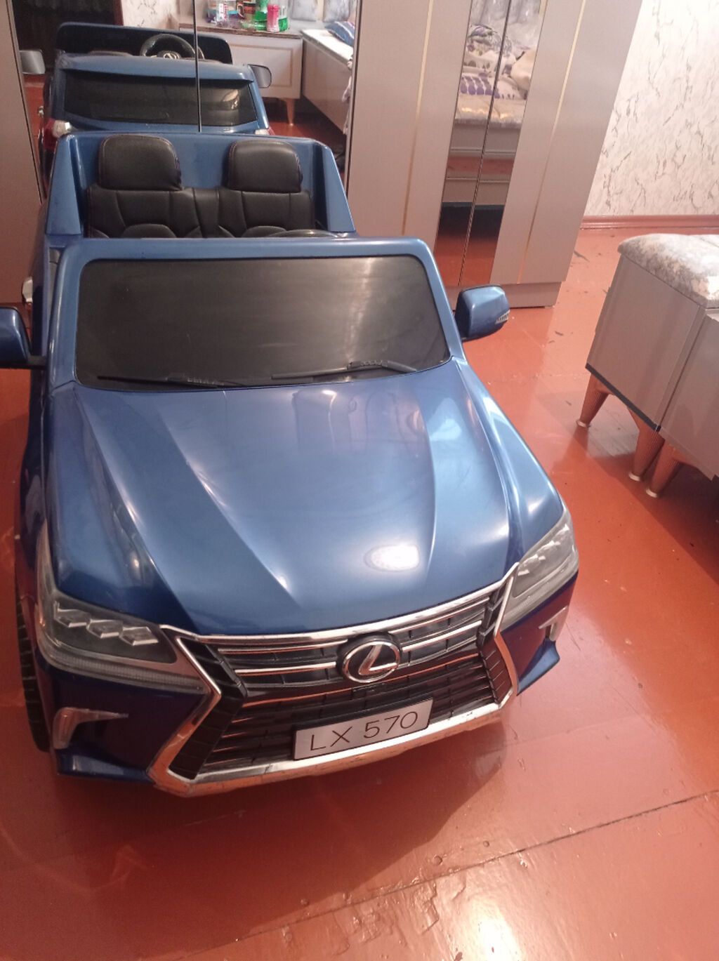 Uşaq üçün elektrikli minik maşını – Lexus LX 570 üslubunda, göy rəng — Uşaq avtomobilləri, Bakı (6)