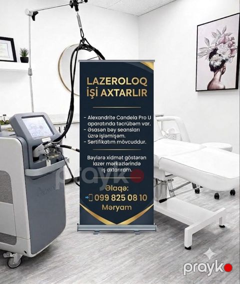 Lazer ustası, 30 yaş, 1-2 illik təcrübə, Fiks edilmiş ödəniş — Bakı