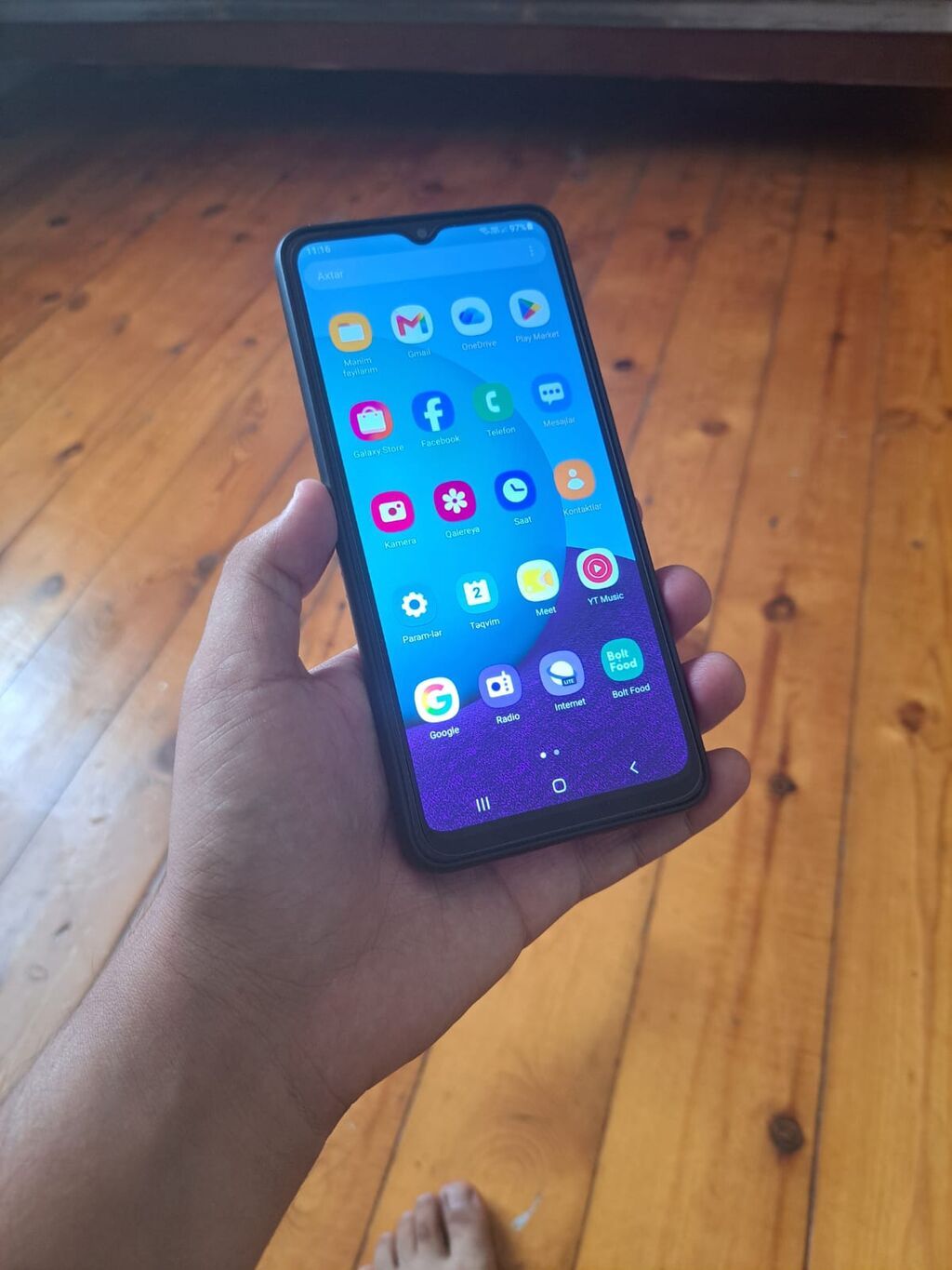 Samsung Galaxy A02, 32 GB, rəng - Qara, Sensor — Samsung, Bakı (2)
