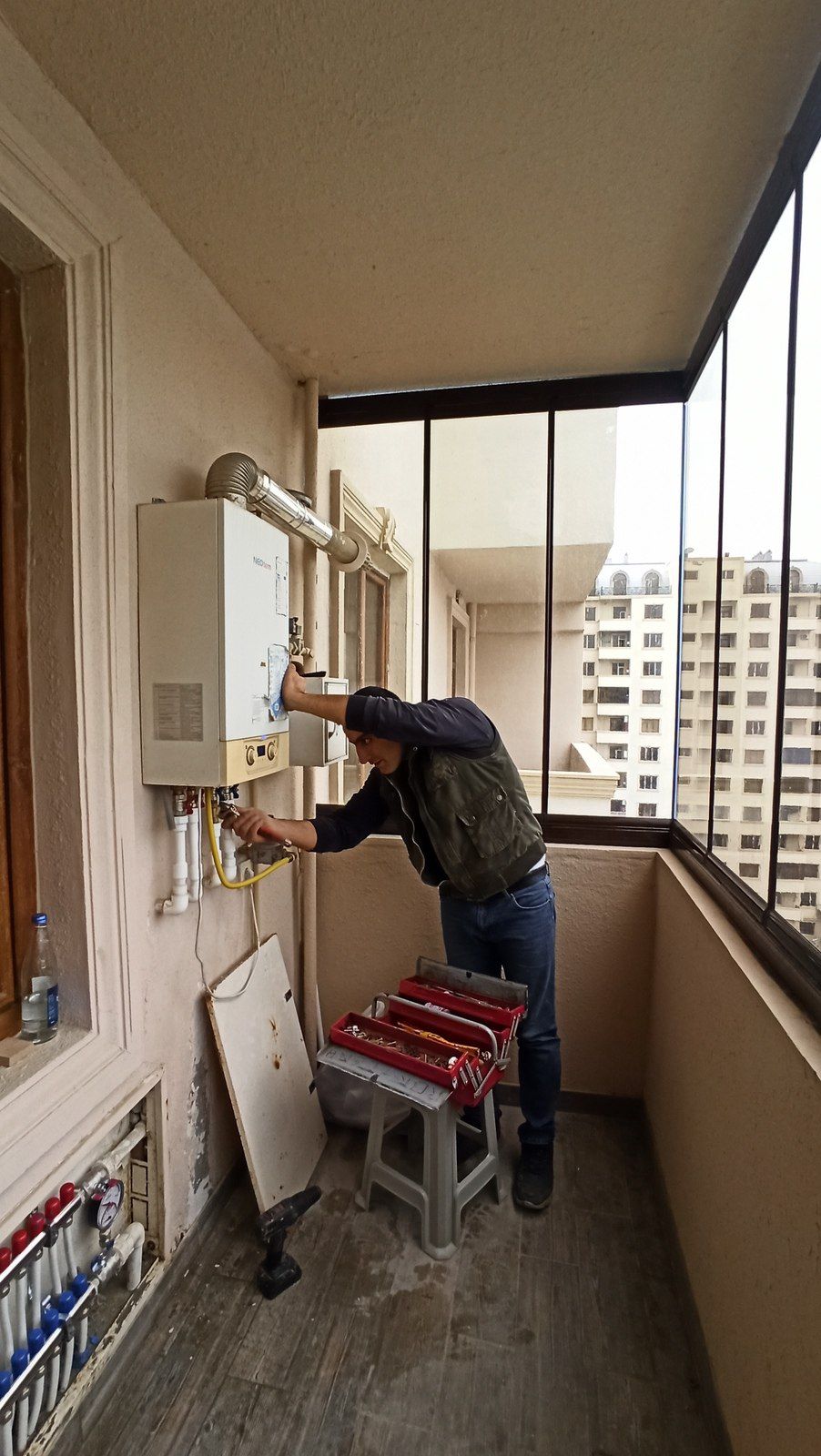 Kombi və radiatorların yuyulması / quraşdırılması — Xidmətlər, Bakı (6)